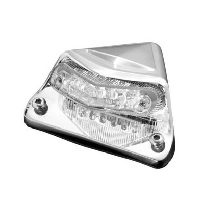 Highway Hawk H68-0155 Koncové světlo Fender s držákem SPZ LED chrom